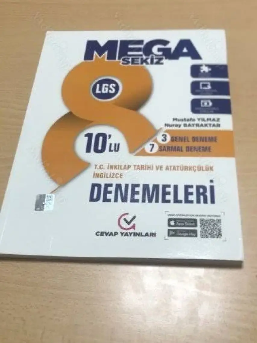 Cevap Yayınları 8 LGS 10'lu İnkılap Tarihi - İngilizce Deneme Sınavı