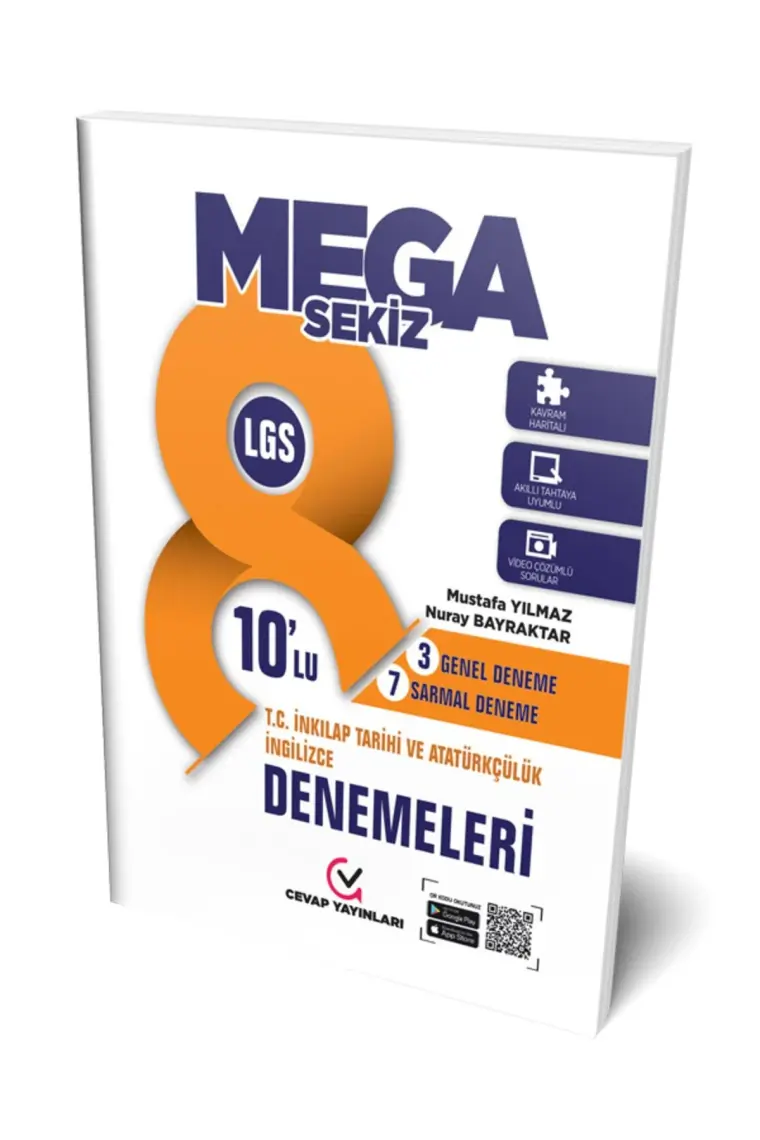 Cevap Yayınları 8 LGS 10'lu İnkılap Tarihi - İngilizce Deneme Sınavı