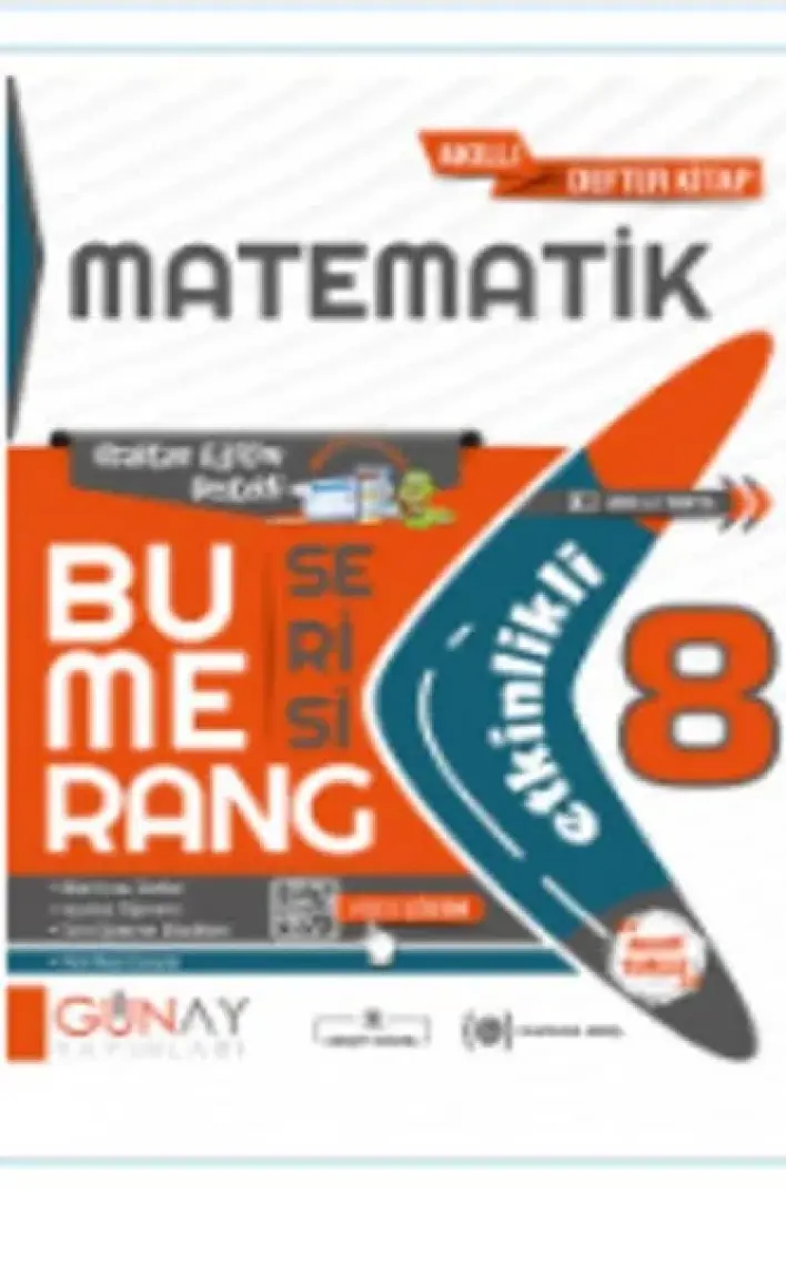 Günay Yayınları Gün&Ay Yayınları 8. Sınıf Bumerang Etkinlikli Kitap Matematik