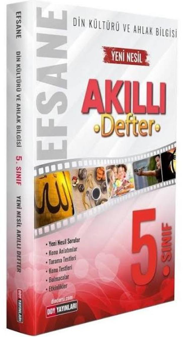 Ddy Yayınları Ddy 5.sınıf Din Kültürü ve Ahlak Bilgisi Efsane Akıllı Defter