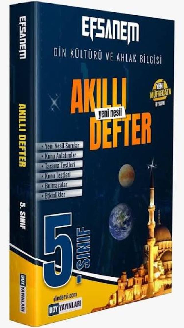 Ddy Yayınları Ddy 5.sınıf Din Kültürü ve Ahlak Bilgisi Efsane Akıllı Defter