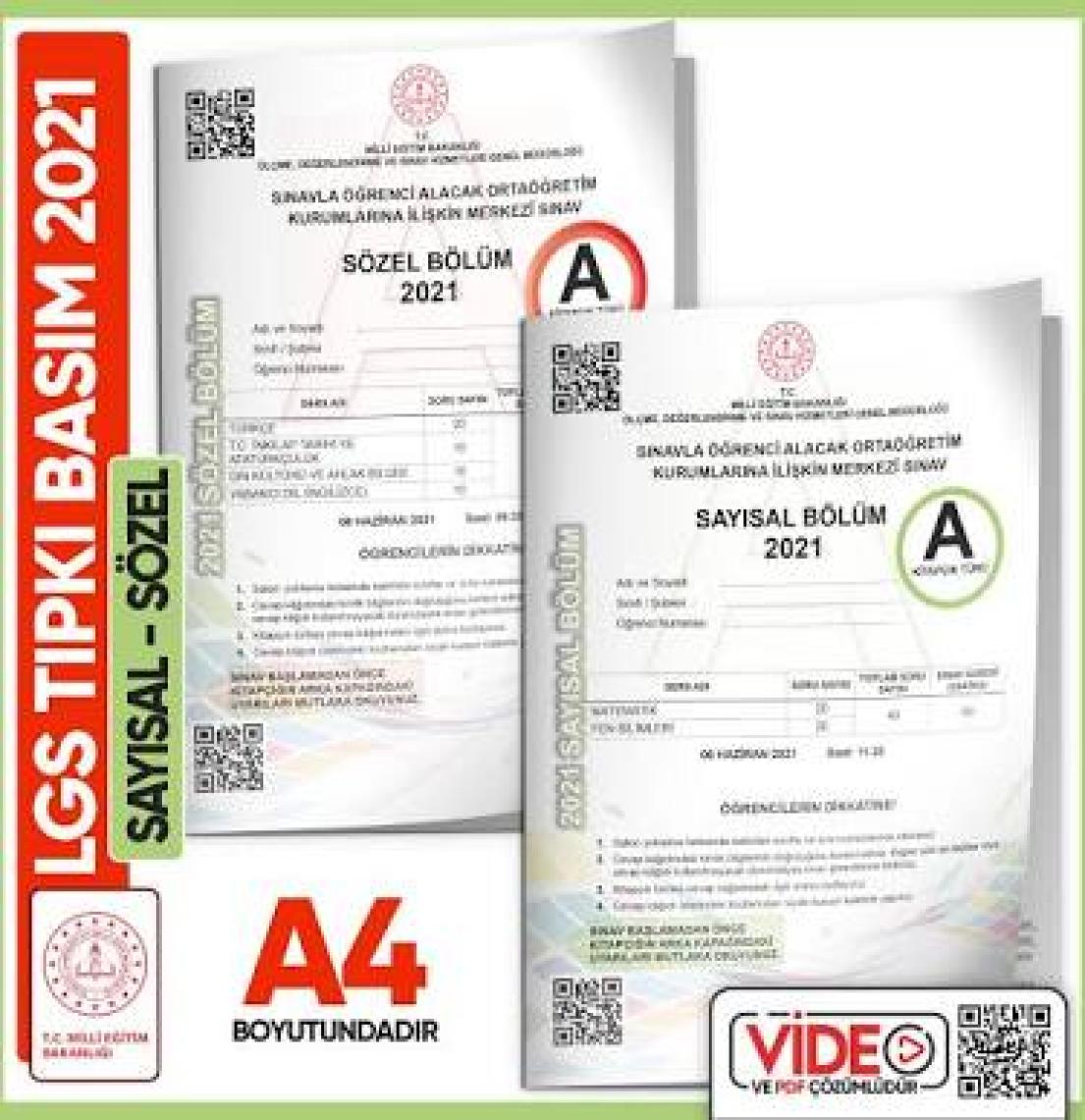 İnformal Yayınları 2021 LGS MEB Birebir Tıpkı Basım Çıkmış Soru Say-Söz Kitapçıkları (Video Çözümlü Türkiye Geneli)