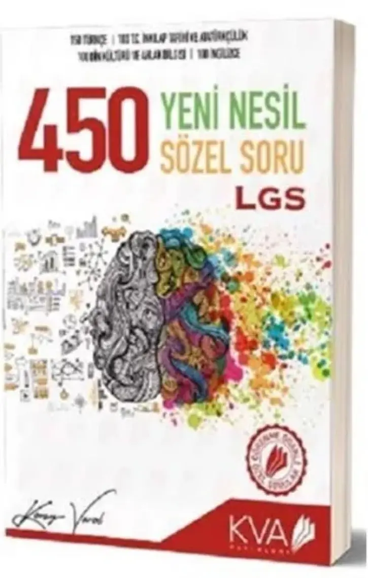 Koray Varol Akademi 8.Sınıf LGS 450 Yeni Nesil Sözel Soru Bankası