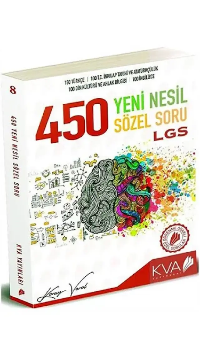 Koray Varol Akademi 8.Sınıf LGS 450 Yeni Nesil Sözel Soru Bankası