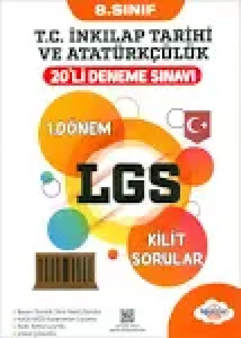 Öğretmen Evde Yayınları 8. Sınıf Inkılap Tarihi LGS 1. Dönem 20’li Deneme Sınavı
