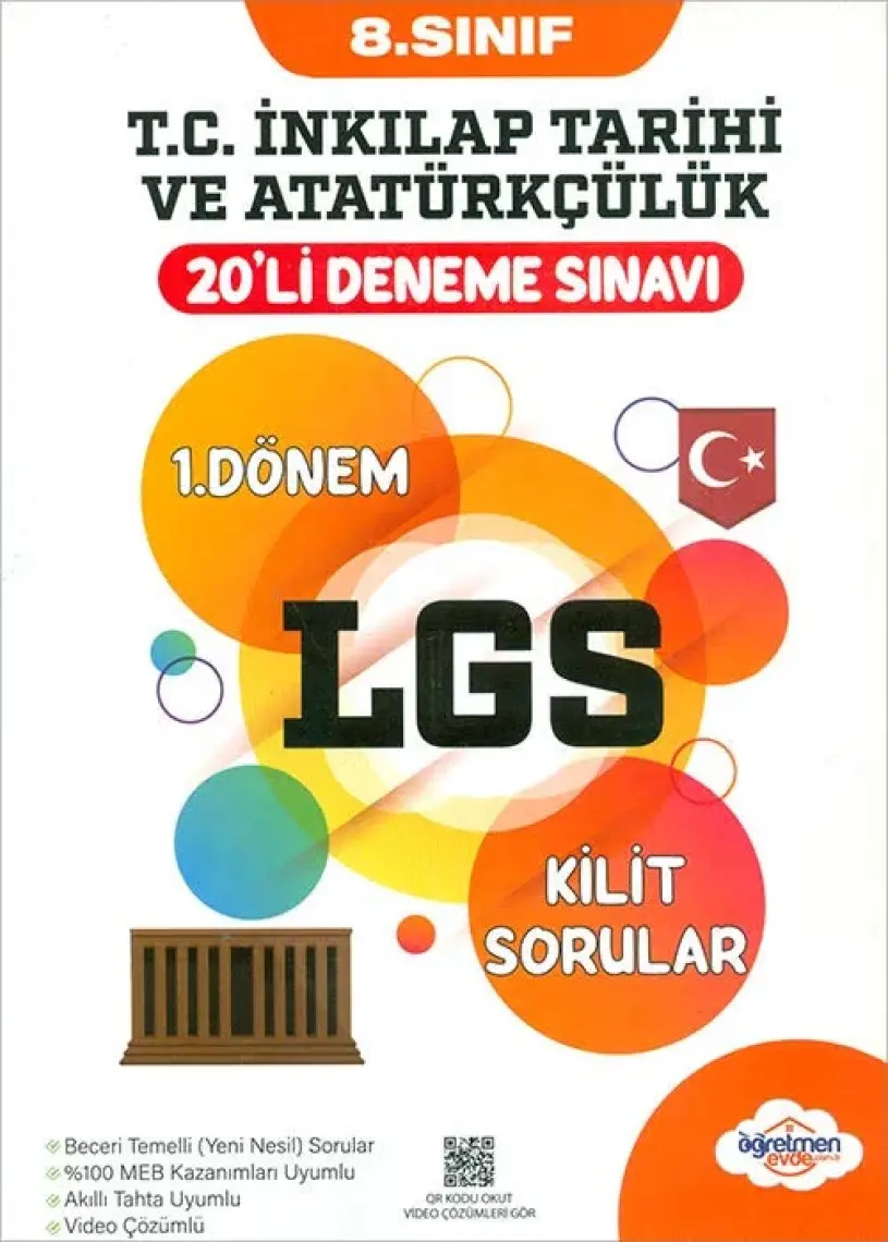 Öğretmen Evde Yayınları 8. Sınıf Inkılap Tarihi LGS 1. Dönem 20’li Deneme Sınavı