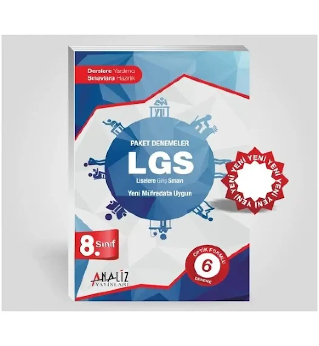 Analiz Yayınları 8.Sınıf / LGS  6'lı Deneme Seti
