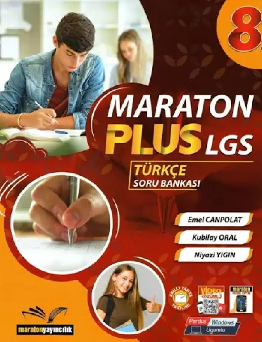 Maraton Yayıncılık 8. Sınıf Türkçe Plus LGS Soru Bankası