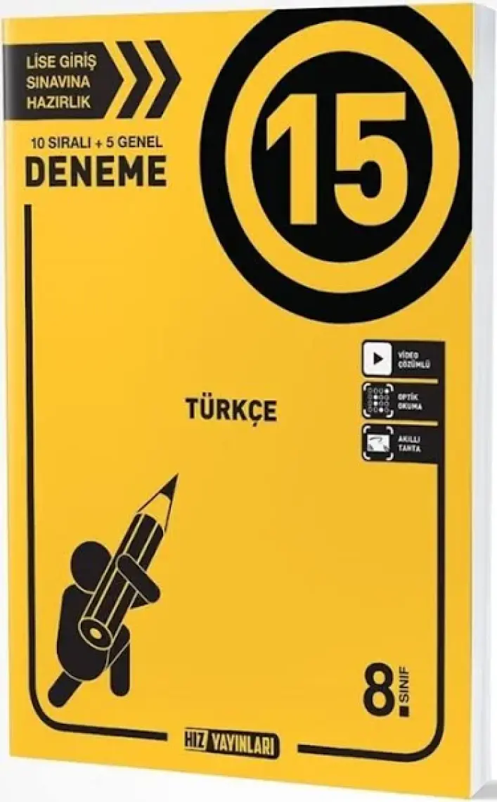 Hız Yayınları 8. Sınıf Türkçe 15'li Deneme