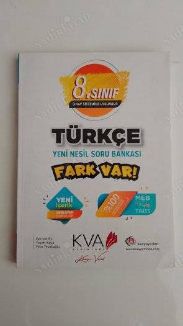 Koray Varol Akademi Koray Yayınları 8.Sınıf Fark Var Türkçe Soru Bankası