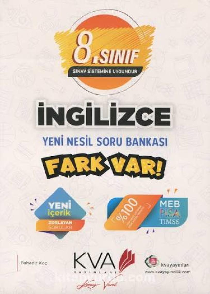 Koray Varol Akademi Yayınları 8.Sınıf Fark Var Ingilizce Soru Bankası