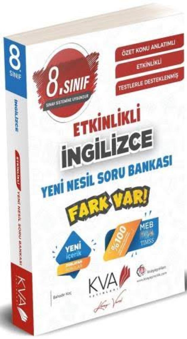 Koray Varol Akademi Yayınları 8.Sınıf Fark Var Ingilizce Soru Bankası