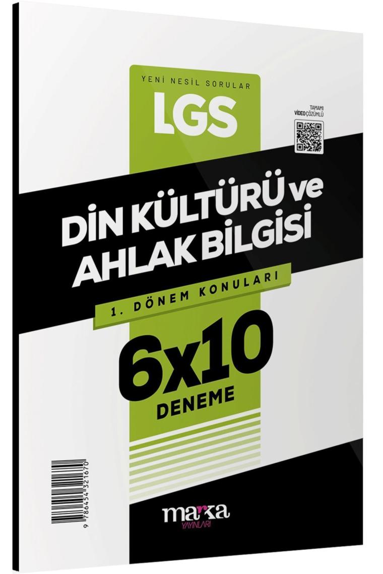 Marka Yayınları 2025 LGS 1. Dönem Konuları Din Kültürü ve Ahlak Bilgisi 6 Deneme