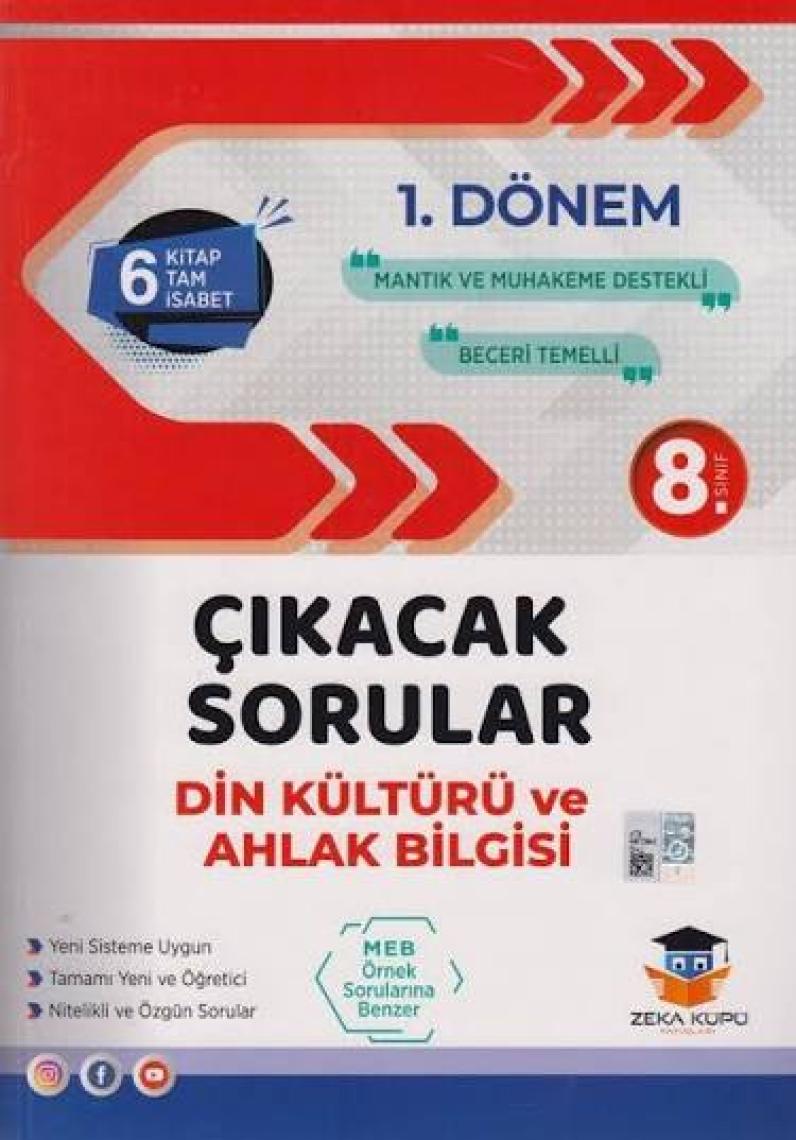 Zeka Küpü Yayınları 8. Sınıf LGS 1. Dönem Din Kültürü ve Ahlak Bilgisi Çıkacak Sorular