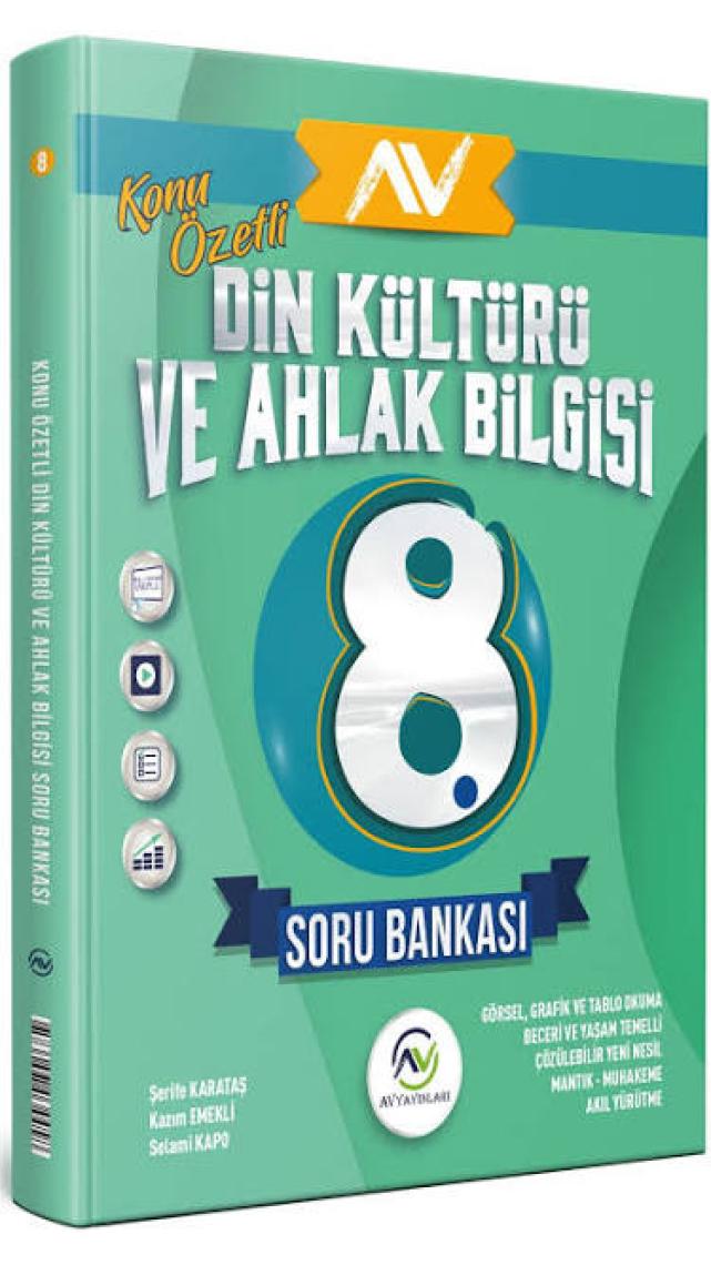 Av Akıllı Versiyon Yayınları 8. Sınıf LGS Din Kültürü ve Ahlak Bilgisi Soru Bankası