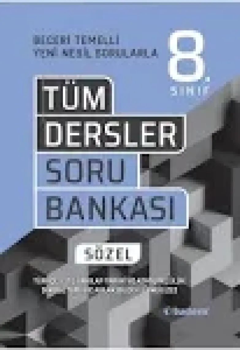 Tudem Yayınları 8. Sınıf Sözel  Yeni Beceri Temelli Tüm Dersler Soru Bankası