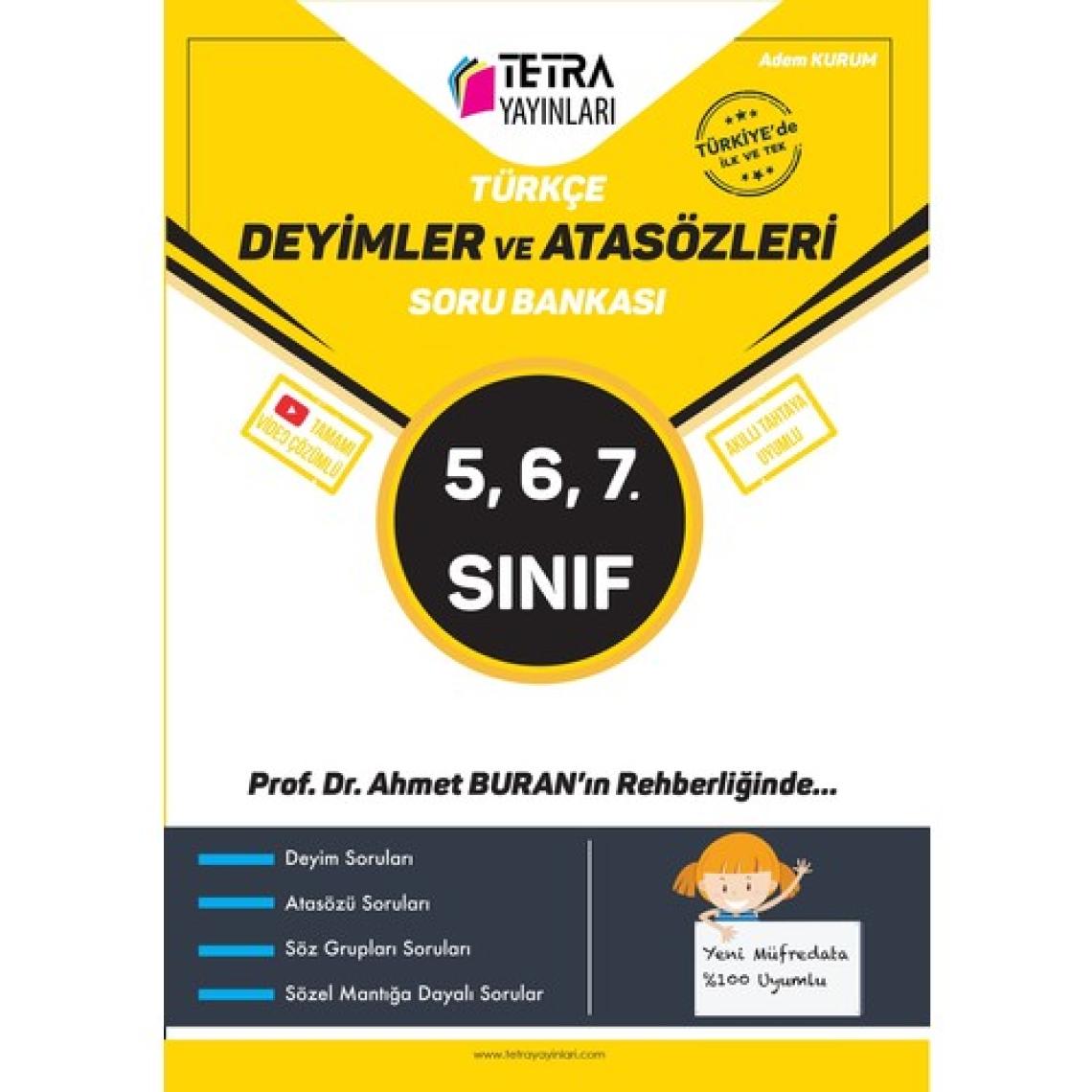 Tetra Yayınları 5-6-7. Sınıf Türkçe Deyimler ve Atasözleri Soru Bankası