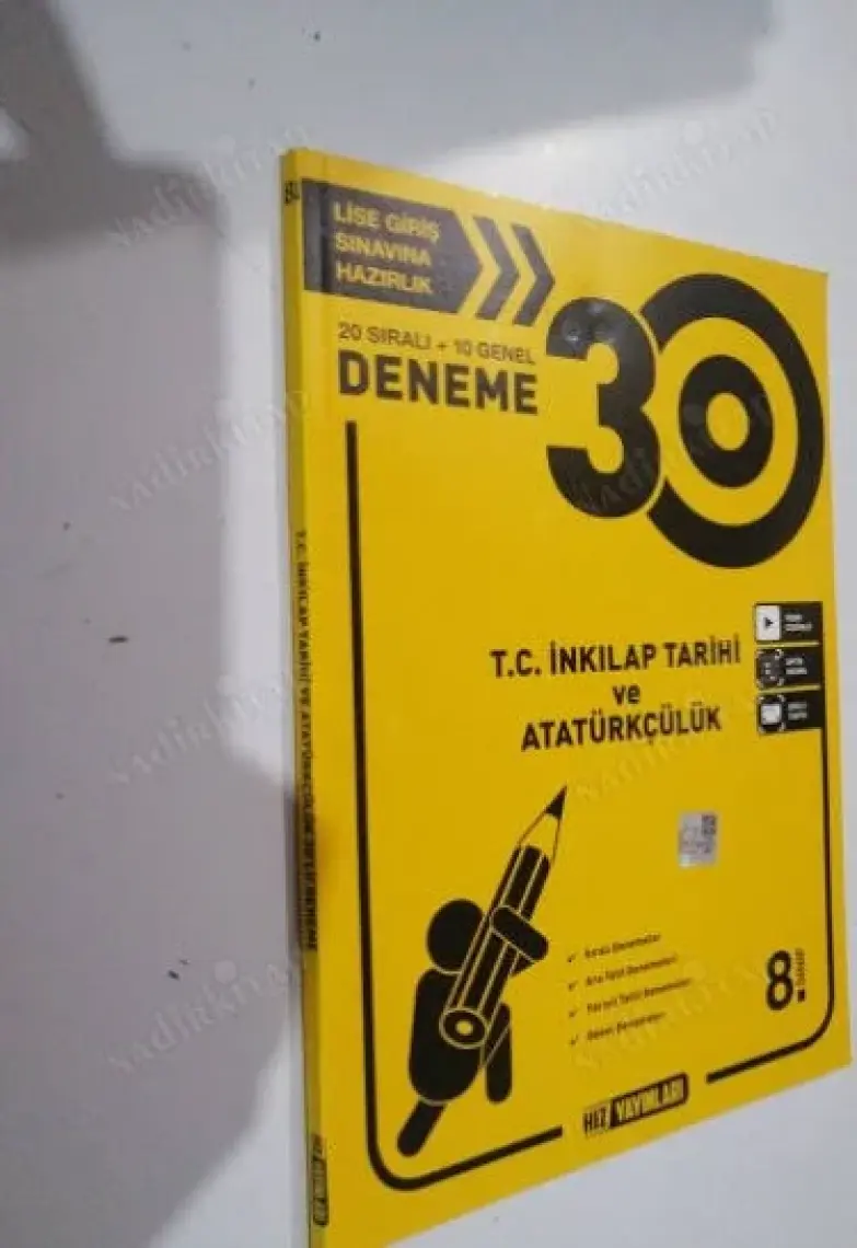 Hız Yayınları 8. Sınıf T.C İnkılap Tarihi ve Atatürkçülük 30'lu Deneme