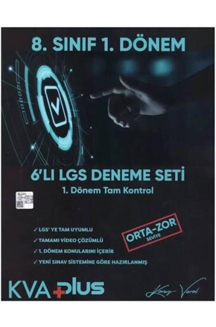Koray Varol Akademi 8.Sınıf 1. Dönem 6' Lı LGS Deneme Seti (1. Dönem Tam Kontrol)