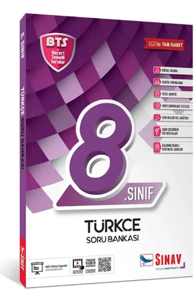 Sınav Yayınları 8. Sınıf LGS Türkçe Soru Bankası
