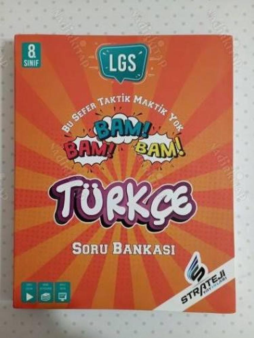 Strateji Yayınları  8. Sınıf Türkçe Soru Bankası Bam Bam