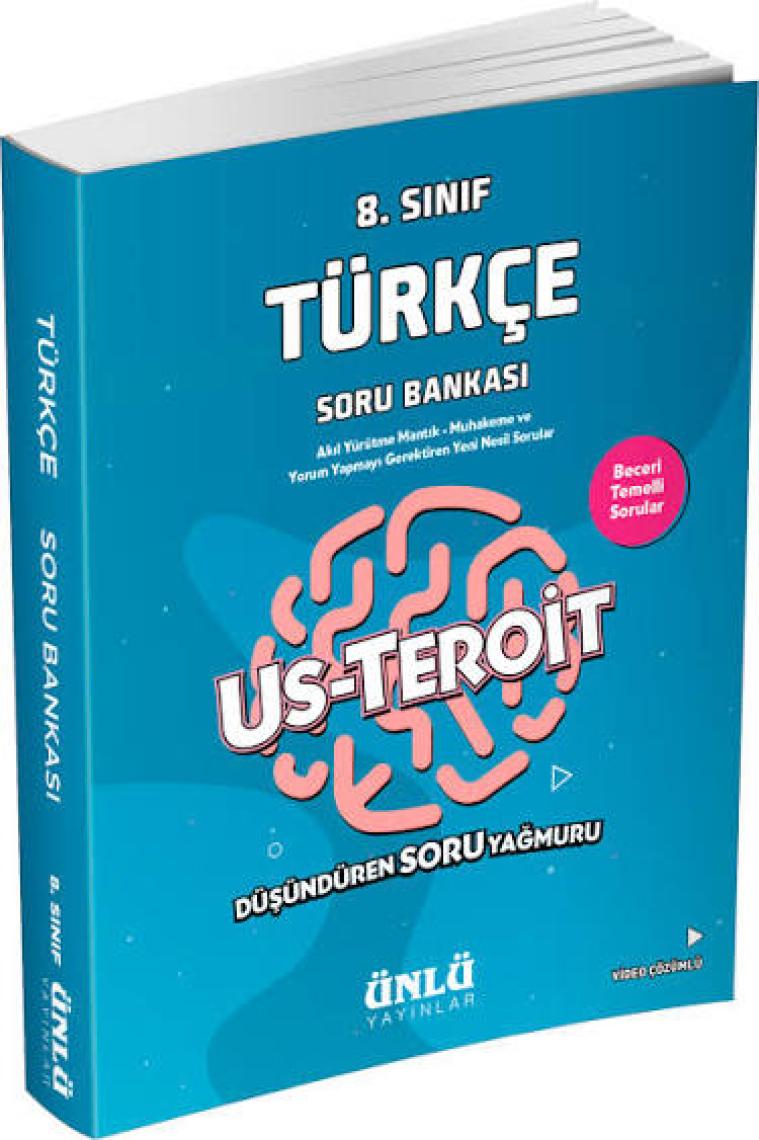 Ünlü Yayınları 8. Sınıf Us Teroit Türkçe Soru Bankası