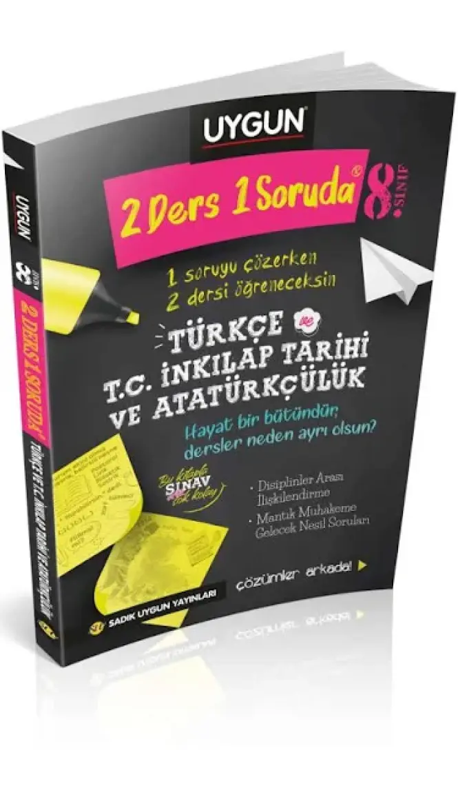 Sadık Uygun Yayınları 8. Sınıf 2 Ders 1 Soruda Türkçe ve T.c. İnkılap Tarihi ve Atatürkçülük
