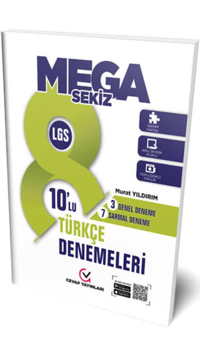Cevap Yayınları Mega LGS 10'lu Türkçe Deneme Sınavı