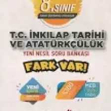 Koray Varol Akademi Yayınları 8.Sınıf Fark Var T.C İnkılap Tarihi ve Atatürkçülük Soru Bankası