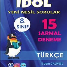 İdol Yayınları 8. Sınıf LGS Türkçe 15 Sarmal Deneme
