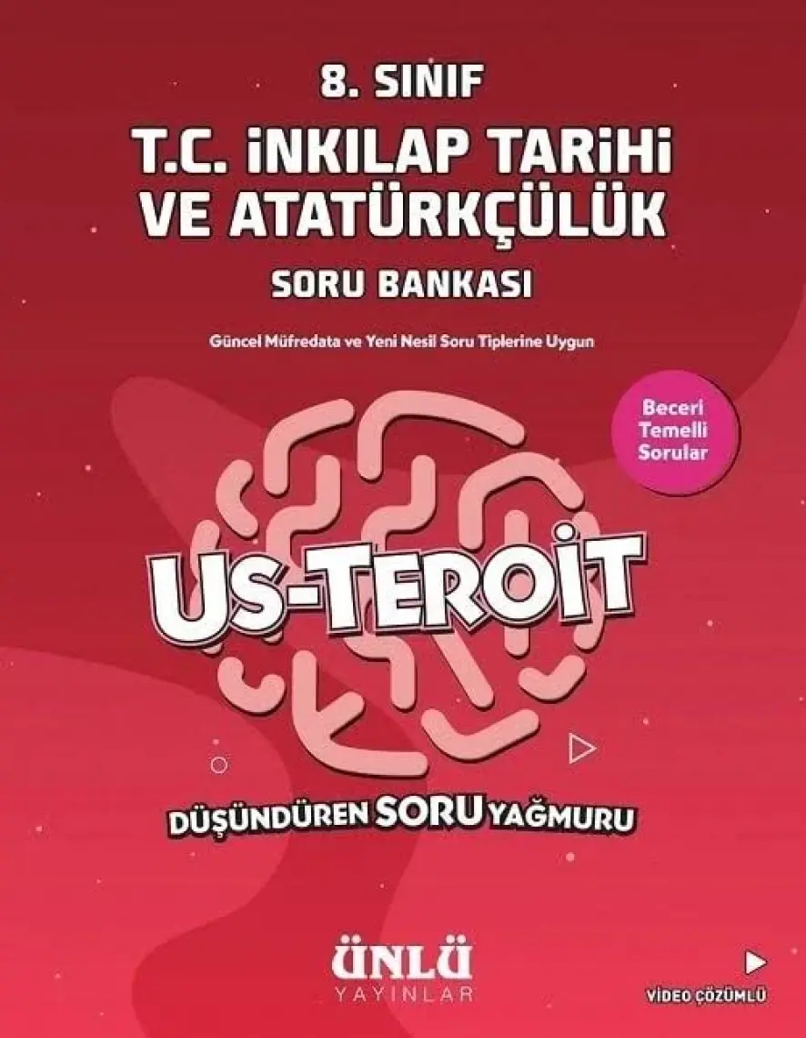 Ünlü Yayınları 8. Sınıf Us - Teroit T.C. İnkılap Tarihi ve Atatürk