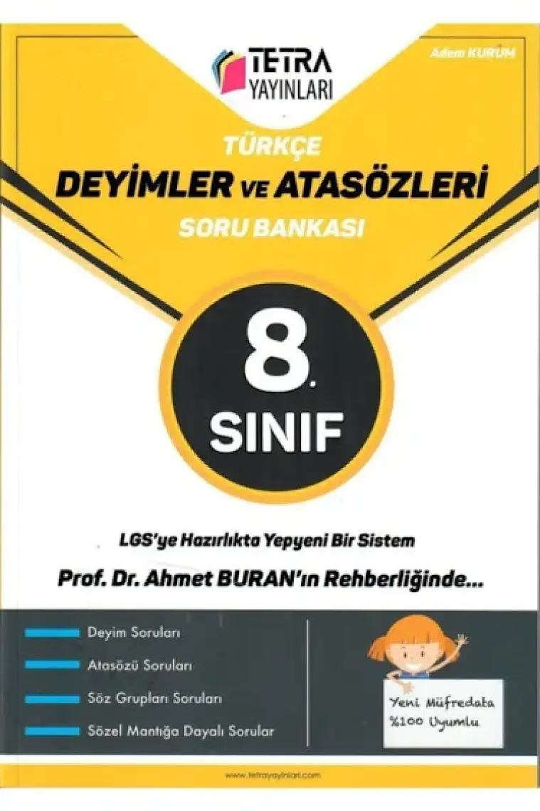 Tetra Yayınları 8.sınıf Türkçe Deyimler ve Atasözleri Soru Bankası