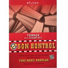 Bilfen Yayınları 8. Sınıf Türkçe Son Kontrol 8'li Deneme Seti