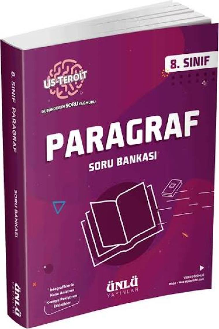 Ünlü Yayınları 8. Sınıf Us-Teroit Paragraf Soru Bankası
