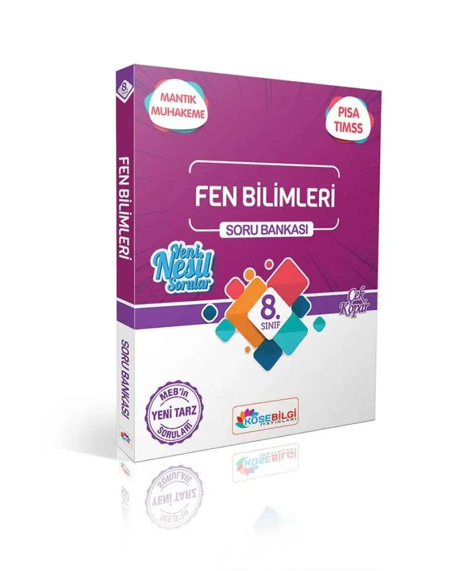 Köşebilgi Yayınları  Ultra Yeni Nesil Çözümlü Fen Bilimleri Soru Bankası 8.Sınıf