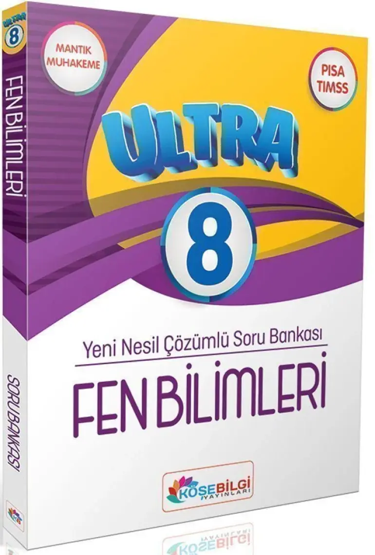 Köşebilgi Yayınları  Ultra Yeni Nesil Çözümlü Fen Bilimleri Soru Bankası 8.Sınıf