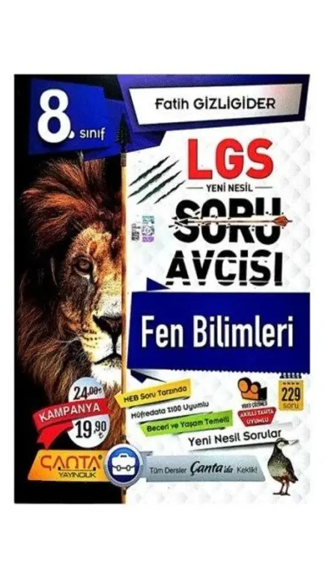 Çanta Yayınları 8. Sınıf LGS Fen Bilimleri Soru Avcısı