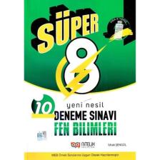 Nitelik Yayınları 8. Sınıf Fen Bilimleri Süper 10 Deneme Sınavı - İshak Şengül