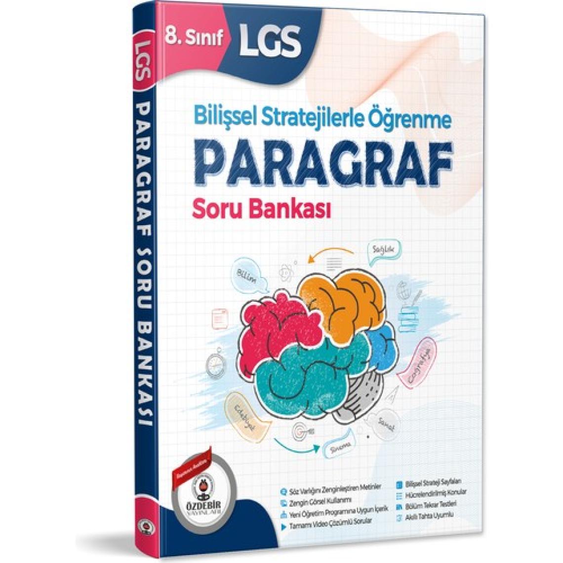 Özdebir Yayınları 8. Sınıf Bilişsel Stratejilerle Öğrenme Paragraf Soru Bankası