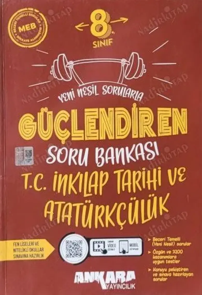Ankara Yayıncılık 8.Sınıf  LGS Matematik Güçlendiren Soru Bankası