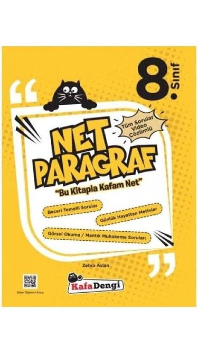 Kafa Dengi Yayınları 8.Sınıf Net Paragraf Soru Bankası