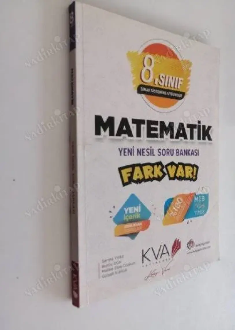Koray Varol Akademi Yayınları 8.Sınıf Fark Var Matematik Soru Bankası