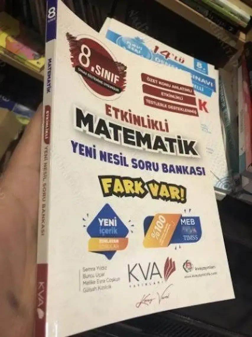 Koray Varol Akademi Yayınları 8.Sınıf Fark Var Matematik Soru Bankası