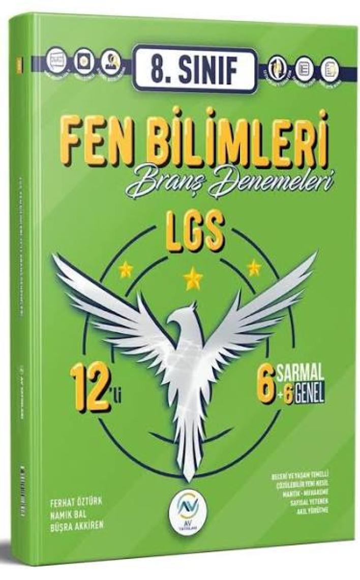 Ava Yayınları Av Yayınları 8. Sınıf Lgs Fen Bilimleri 12 Li Branş Deneme Av Yayınları