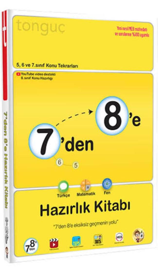 Tonguç Akademi 7'den 8'e Hazırlık Kitabı
