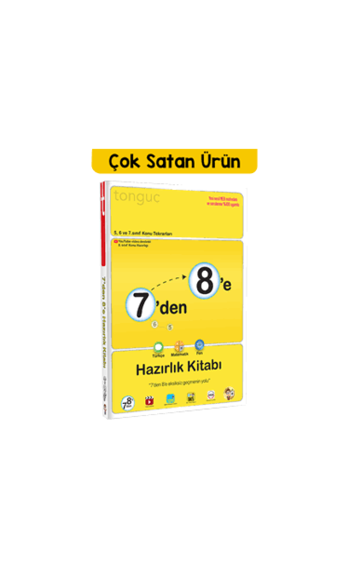 Tonguç Akademi 7'den 8'e Hazırlık Kitabı