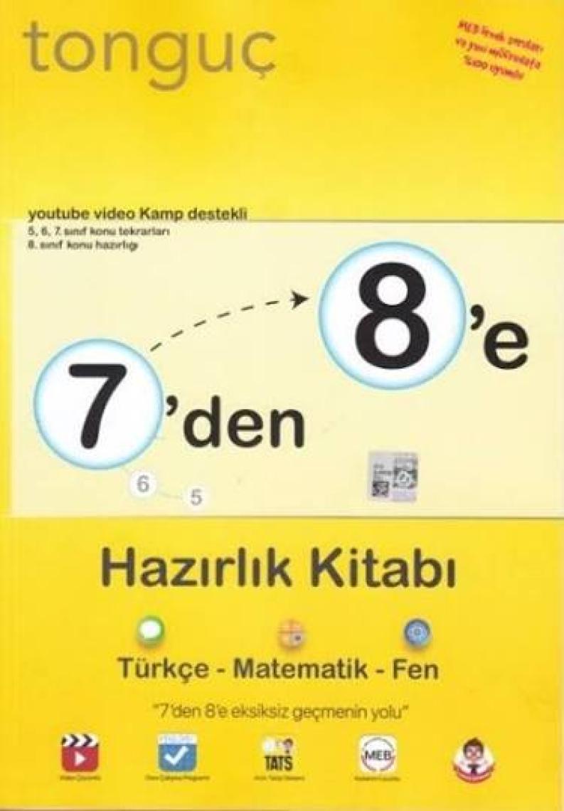 Tonguç Akademi 7'den 8'e Hazırlık Kitabı