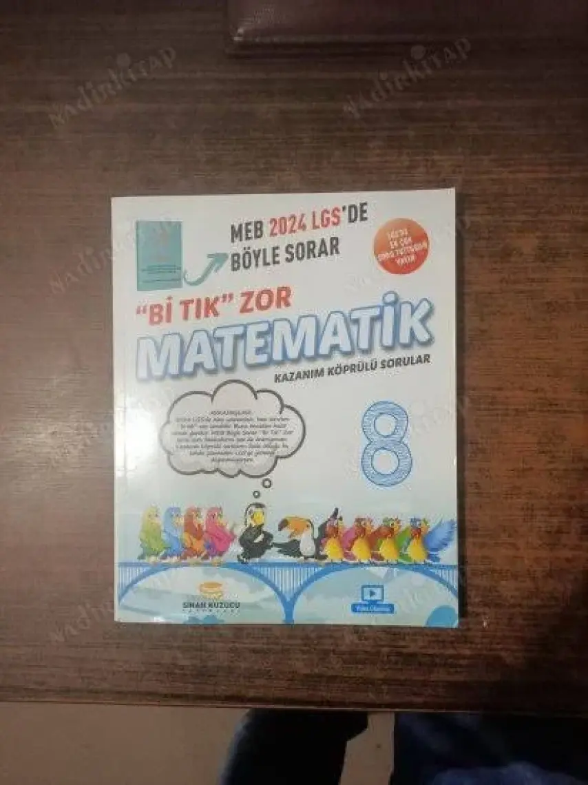 Sinan Kuzucu Yayınları 2024 LGS 8. Sınıf Bi Tık Zor Matematik Soru Bankası