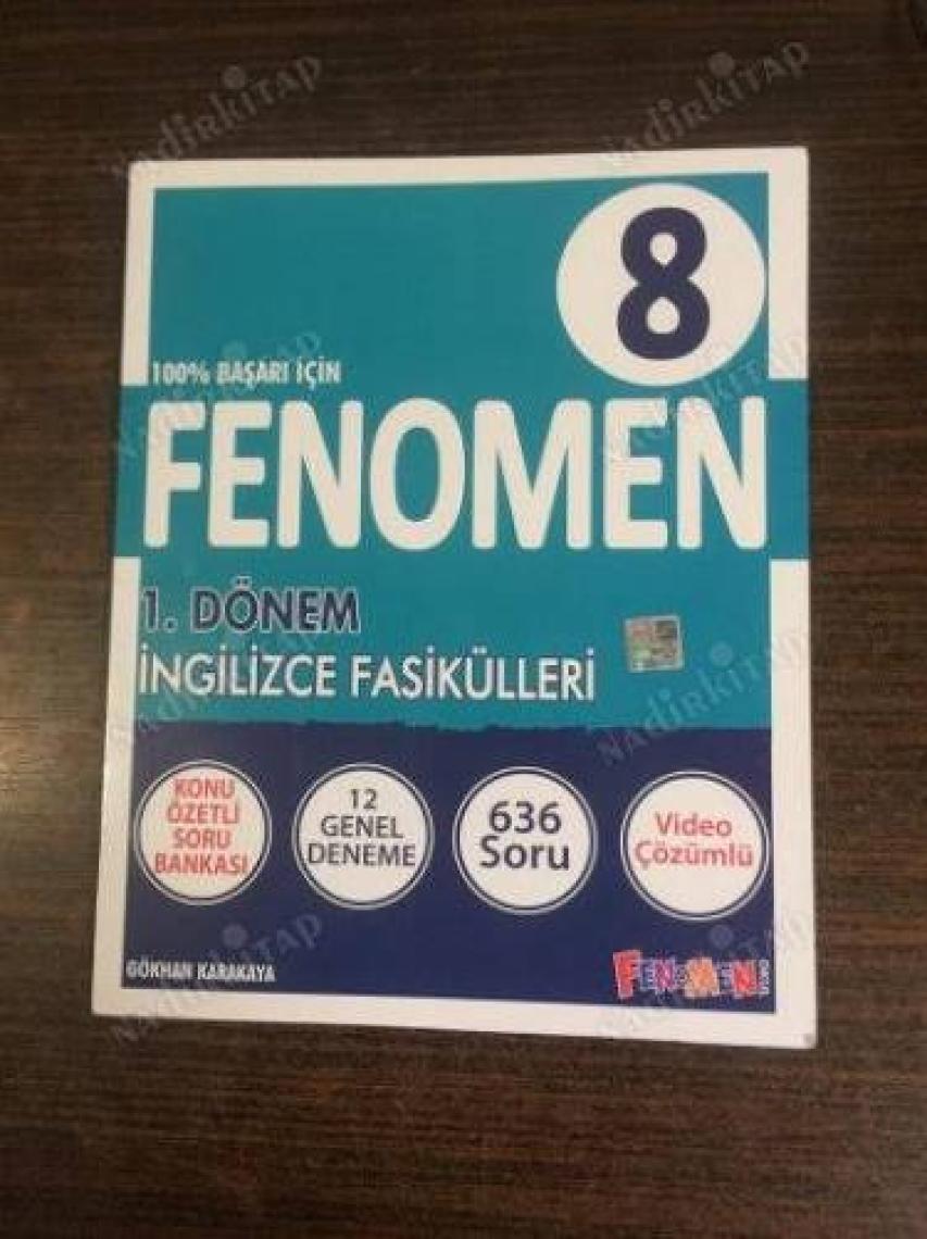 Fenomen Okul 8. Sınıf Lgs 1. Dönem İngilizce Fasikülleri 12 Deneme