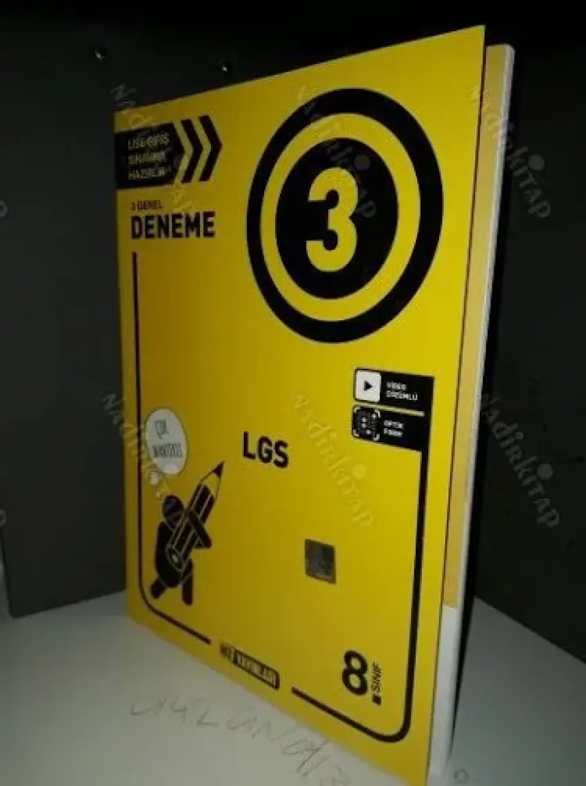 Hız Yayınları 8. Sınıf Tüm Dersler 3 Deneme Sınavı (Dilbilgisi Yok)